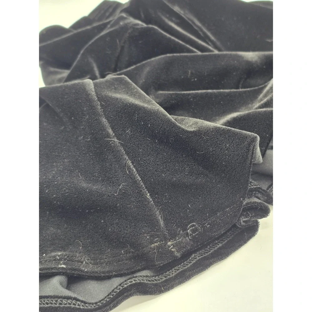 NEW W/TAGS VINTAGE AlessiaClothing Black Velvet Midi Skirt, Size 16, Canada Made
